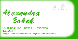 alexandra bobek business card